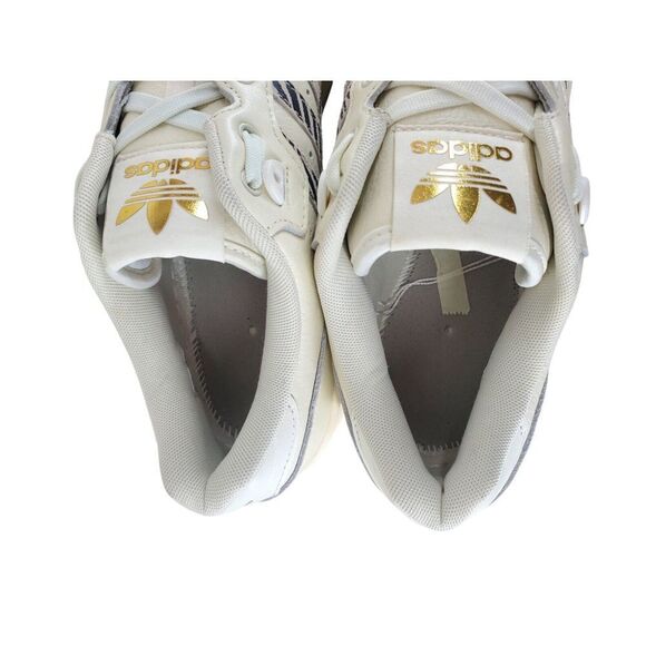 Adidas Rivalry Low Animal Print Stripes Shoes Women 10.5 Ivory White FY9203 READ - Picture 4 of 16